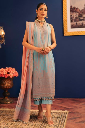 Alkaram FC-1A-22-Sky Blue Festive Eid Lawn 2022 Online Shopping